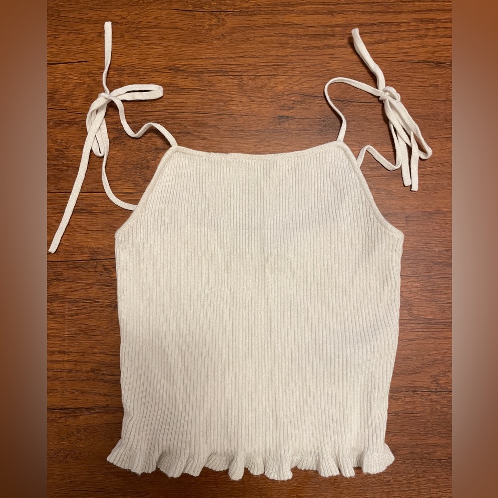 Abercrombie and Fitch Tie-Strap Crop Tank
